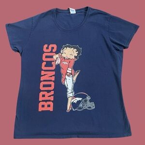 Betty Boop Broncos tee